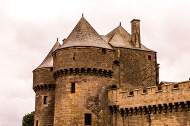 Medieval castle in Guerande Brittany clipart