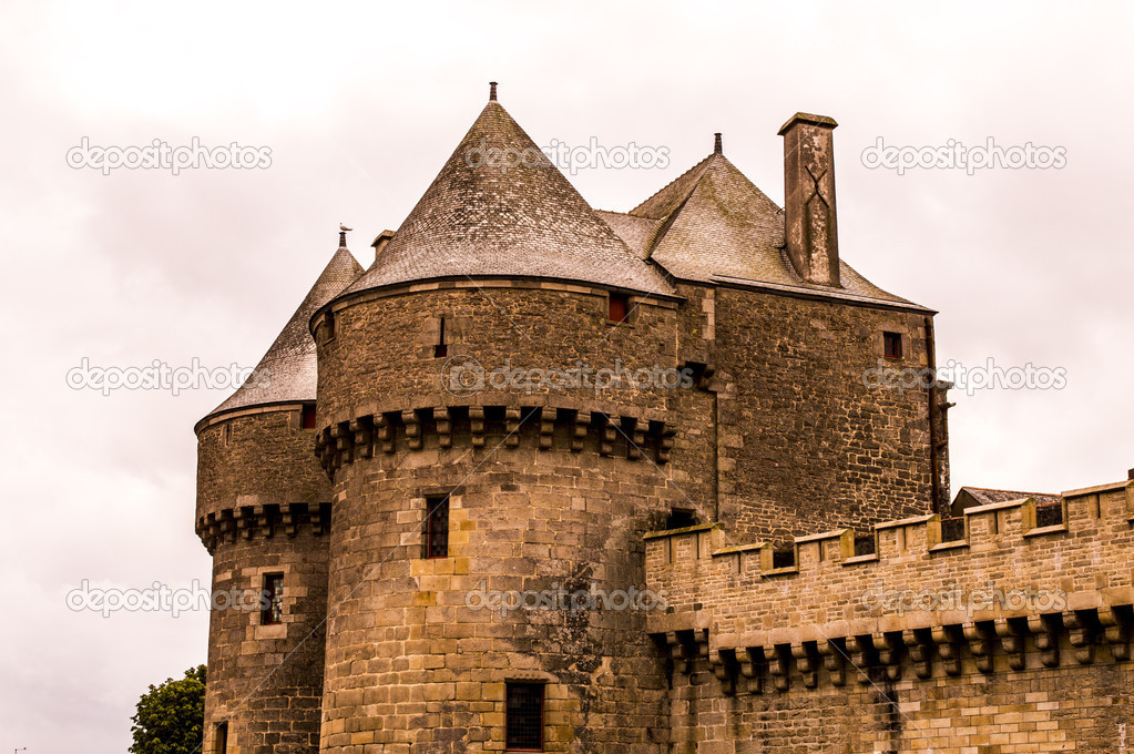 Medieval castle in Guerande Brittany