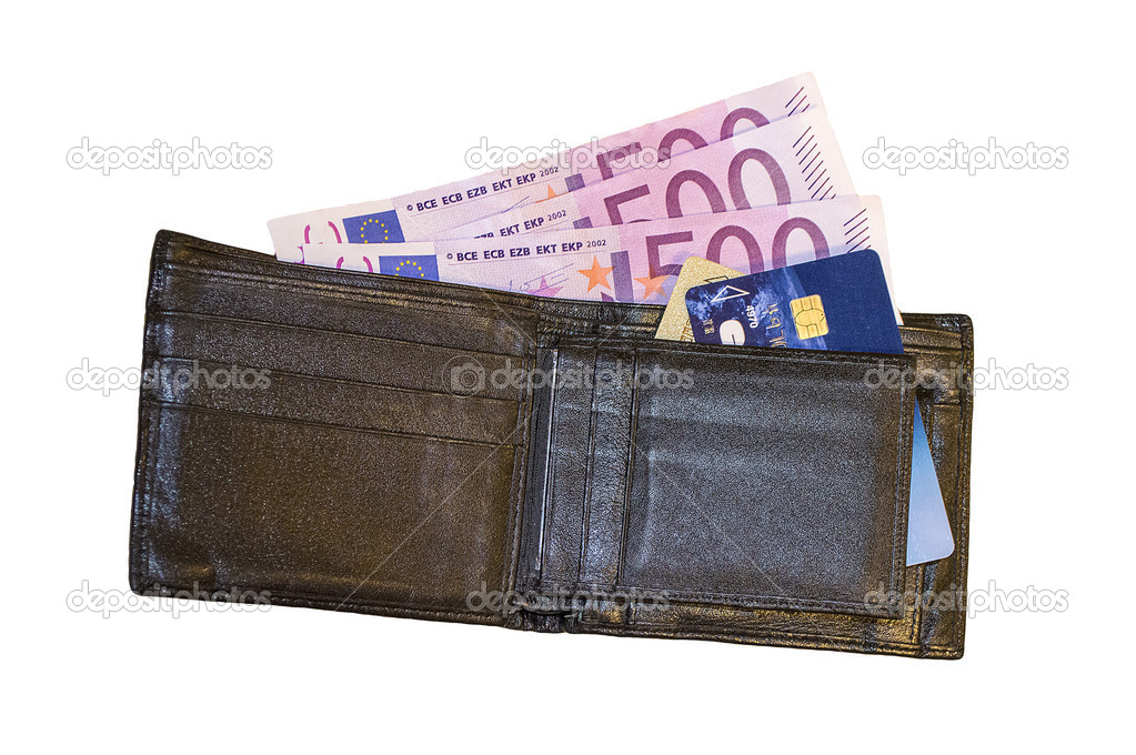 Wallet with cards and money