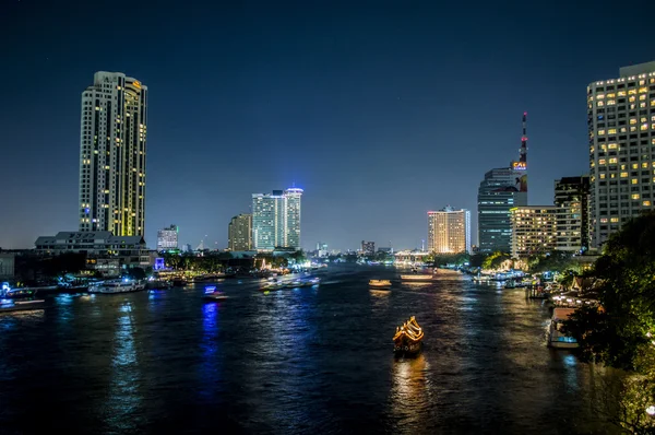 Bangkok pemandangan pada malam hari — Stok Foto
