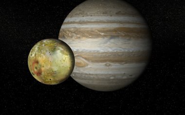 Io and Jupiter clipart