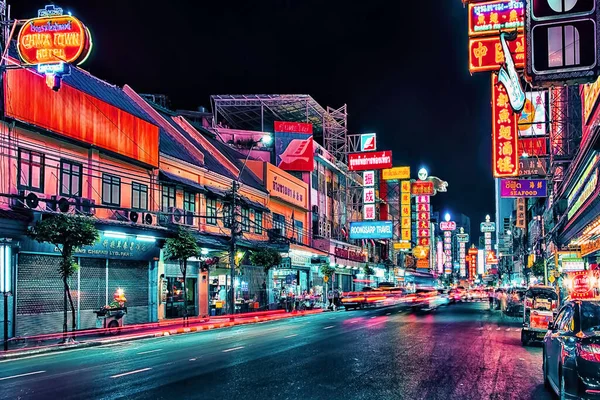 Distretto Chinatown Nella Città Bangkok — Foto Stock