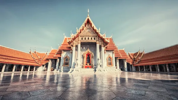 Marmeren Tempel Bangkok Stad — Stockfoto