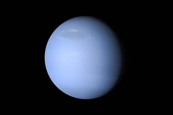 Neptun Planet Isoliert Schwarz — Stockfoto