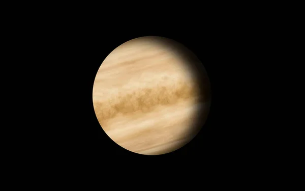 Venus Planet Isolerade Svart — Stockfoto