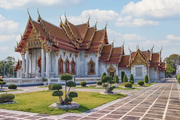 Wat Benchamabophit Tempel Bangkok Stad — Stockfoto
