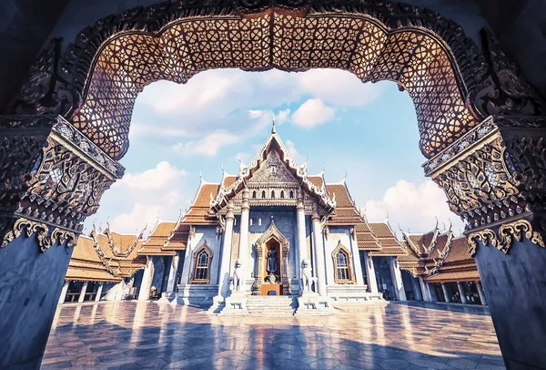 Wat Benchamabophit Tempel Bangkok Stad — Stockfoto