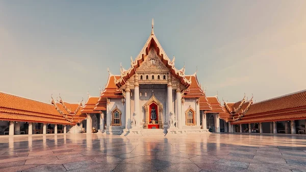 Bangkok Taki Wat Benchamabophit Tapınağı — Stok fotoğraf