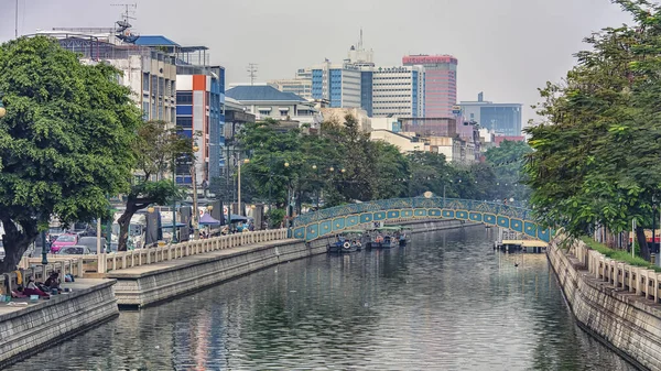 Kanal Bangkok Stad Thailand — Stockfoto