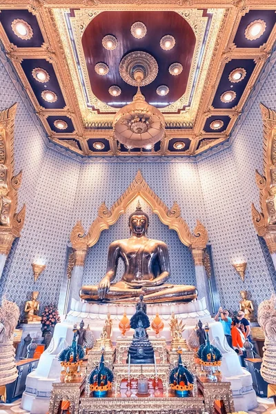 Wat Traimit Храм Внутри Золотого Будды Бангкоке — стоковое фото