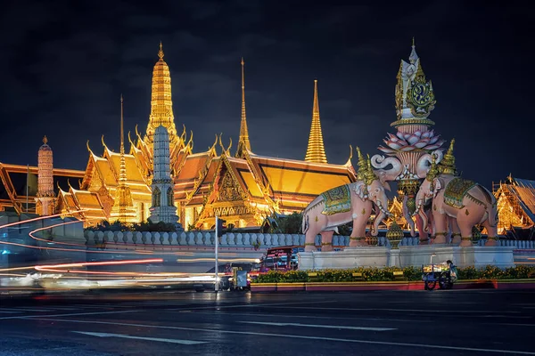 Grand Palace Bangkoku Nocy — Zdjęcie stockowe