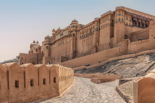 Bursztyn Fort Jaipur India — Zdjęcie stockowe