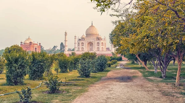 Taj Mahal Mauzoleum Agra Uttar Pradesh Indie — Stock fotografie