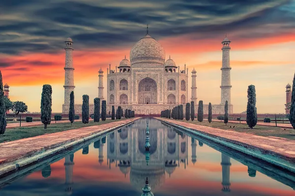 Taj Mahal Mausoleum Agra Uttar Pradesh Indien — Stockfoto