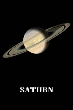 Satürn gezegeninin sanatçı görüntüsü