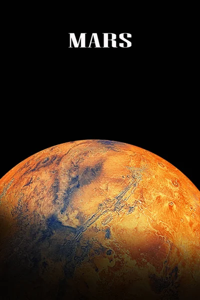 Artystyczne Spojrzenie Planetę Mars — Zdjęcie stockowe