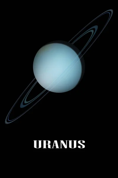 Vue Artiste Planète Uranus — Photo