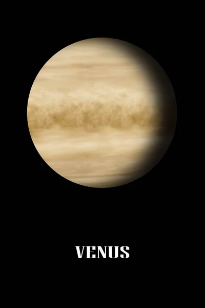 Vista Artística Del Planeta Venus — Foto de Stock