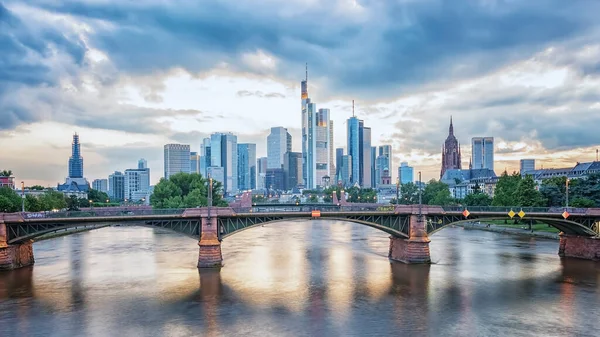 Business District Frankfurt Germany — Stock Photo, Image