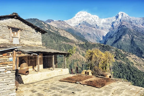 Paesaggio Himalayano Visto Dall Annapurna Conservation Area — Foto Stock
