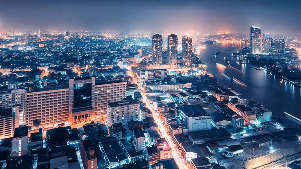 Banguecoque Cidade Noite — Fotografia de Stock