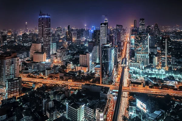 Bangkok Oraș Seara — Fotografie, imagine de stoc