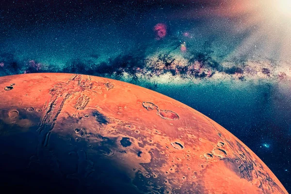 Artystyczne Spojrzenie Planetę Mars — Zdjęcie stockowe