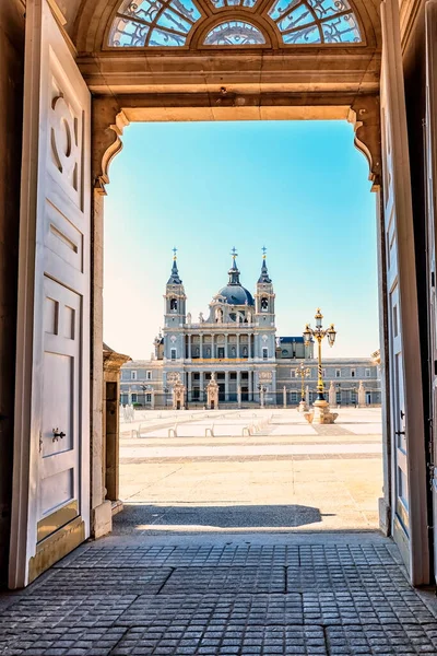 Almudena Kathedraal Madrid Spanje — Stockfoto