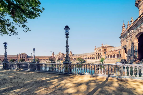 Plaza Espana Στη Σεβίλλη Ανδαλουσία Ισπανία — Φωτογραφία Αρχείου