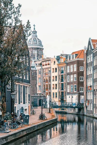 Amsterdam Stad Overdag Nederland — Stockfoto