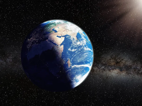 Dünya 'ya uzaydan bakan sanatçı görüşü