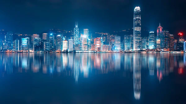 Hong Kong Vista Dal Porto Victoria — Foto Stock