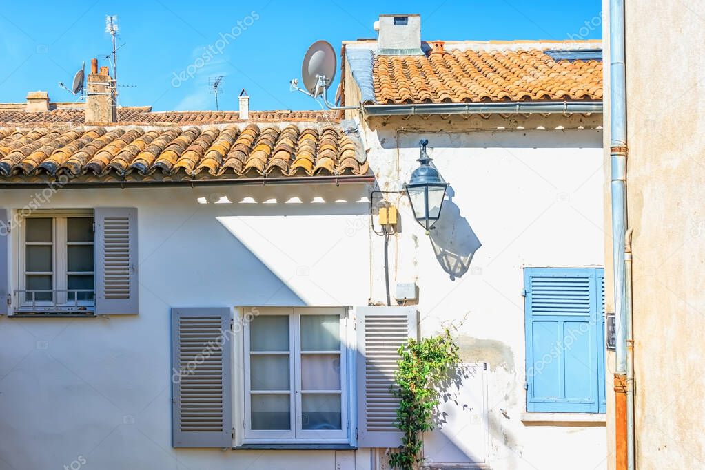 Architecture in St Tropez village, France