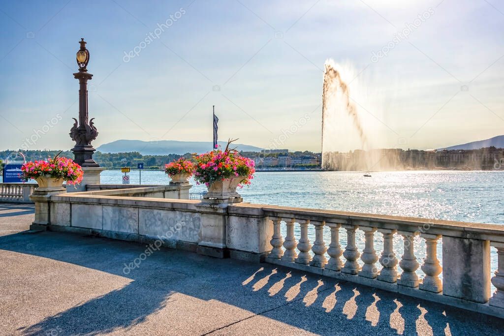 Geneva city in the daytime