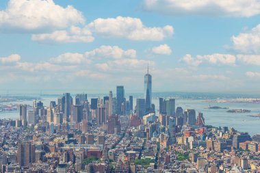 The skyline of New York City, United States
