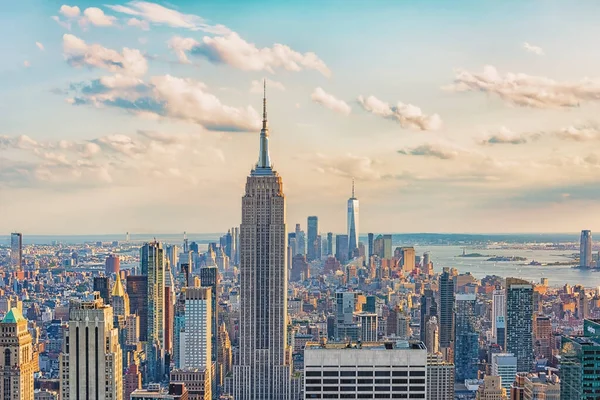 Die Skyline Von New York City Vereinigten Staaten — Stockfoto