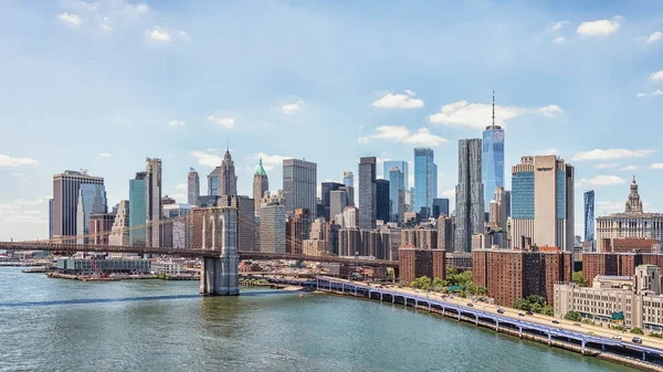 Die Skyline Von New York City Vereinigten Staaten — Stockfoto