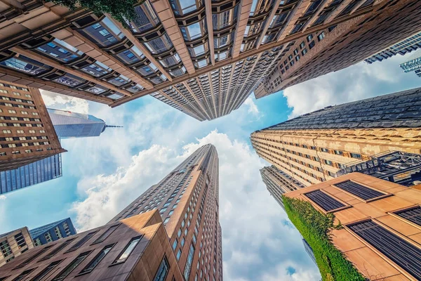 Esquina Edificios Manhattan Nueva York — Foto de Stock