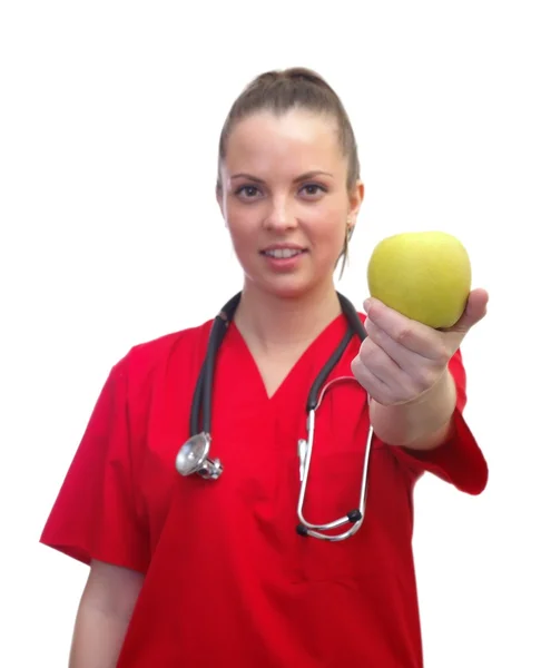 Sorridente medico femminile — Foto Stock