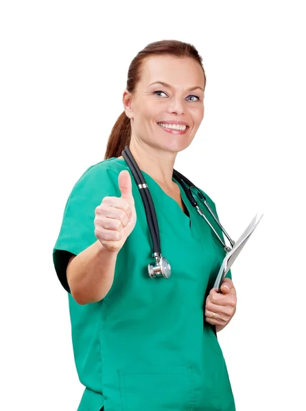 Smiling woman doctor — Stock Photo, Image