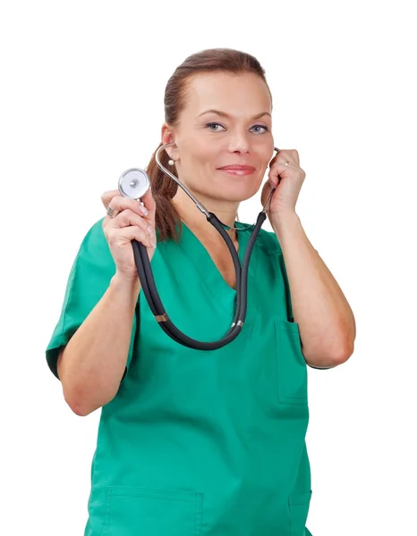 Smiling woman doctor — Stock Photo, Image