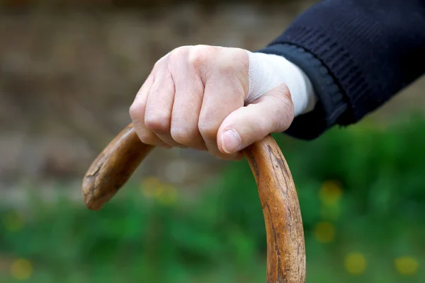 Wrinkled hands — Stock Photo, Image