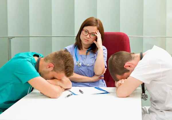 Frustrated doctors — Stock Photo, Image