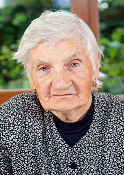 Happy elderly woman — Stock Photo, Image