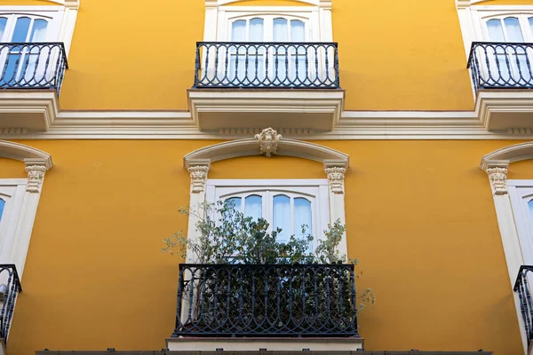 Imagen Apartamentos Antiguos Coloridos Valencia España — Foto de Stock