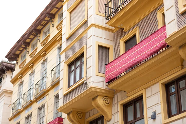 Picture Colourful Old Apartments Malaga Spain — ストック写真