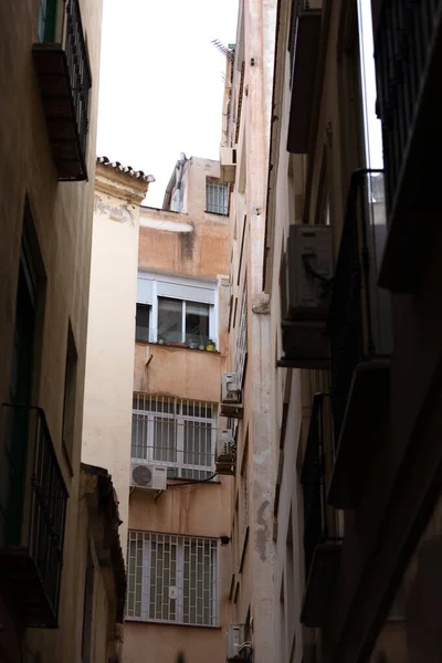 Picture Colourful Old Apartments Malaga Spain — Fotografia de Stock
