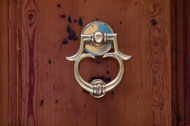 Ahşap kapı, paslanmaz kapı kolu ya da kolu 