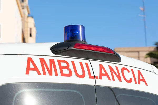 Picture Spanish Ambulance Malaga — Φωτογραφία Αρχείου