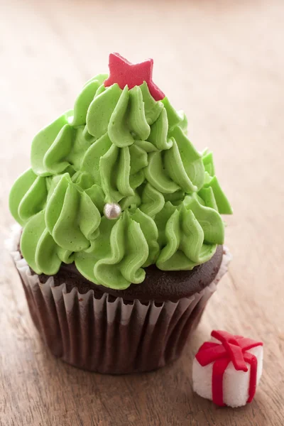 Cupcake albero di Natale — Foto Stock